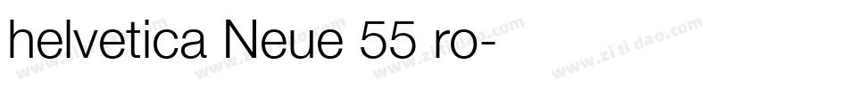 helvetica Neue 55 ro字体转换